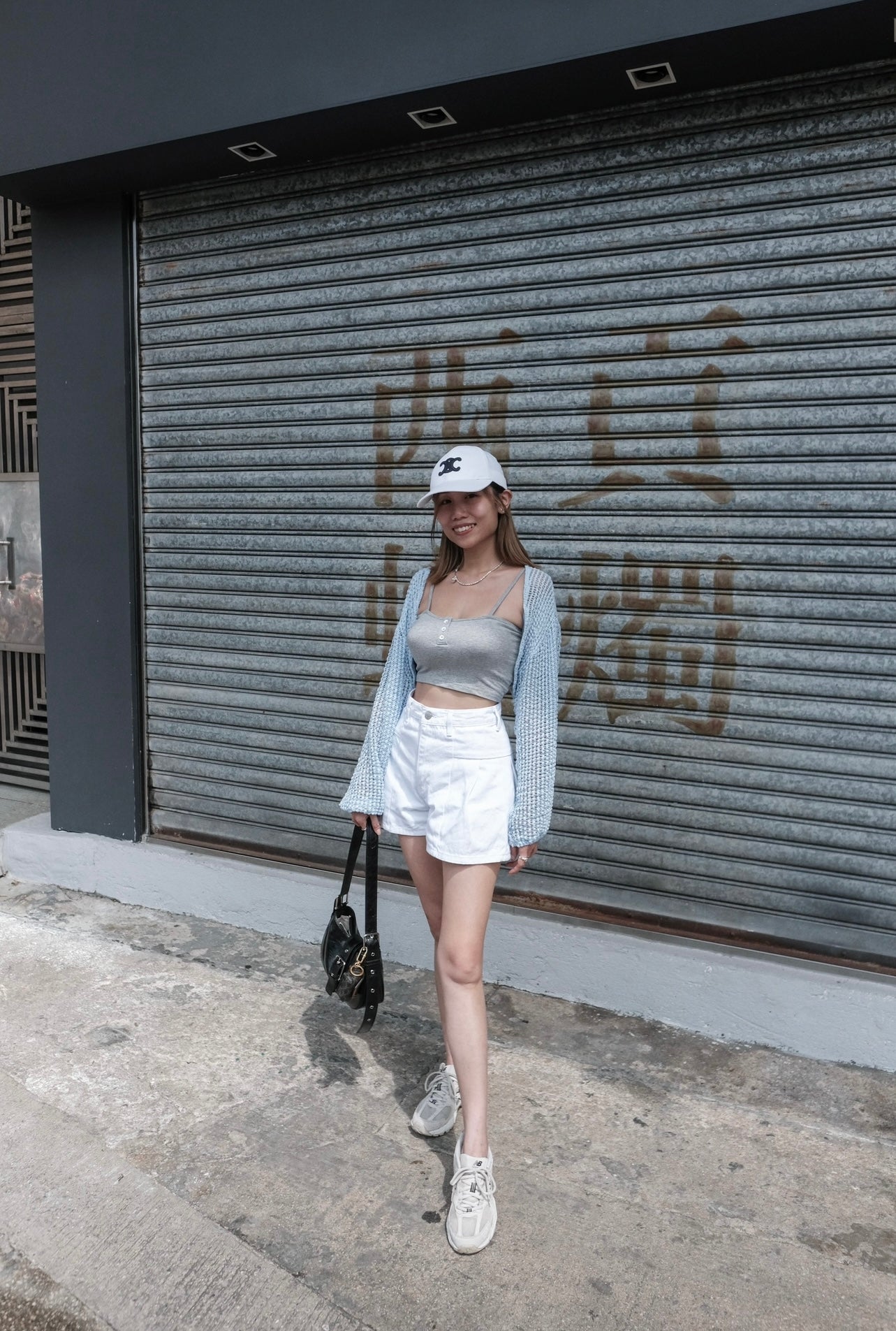 貝殼鈕胸墊吊帶Bra Top