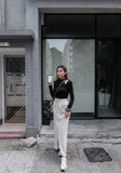 側肩Cut Out Top