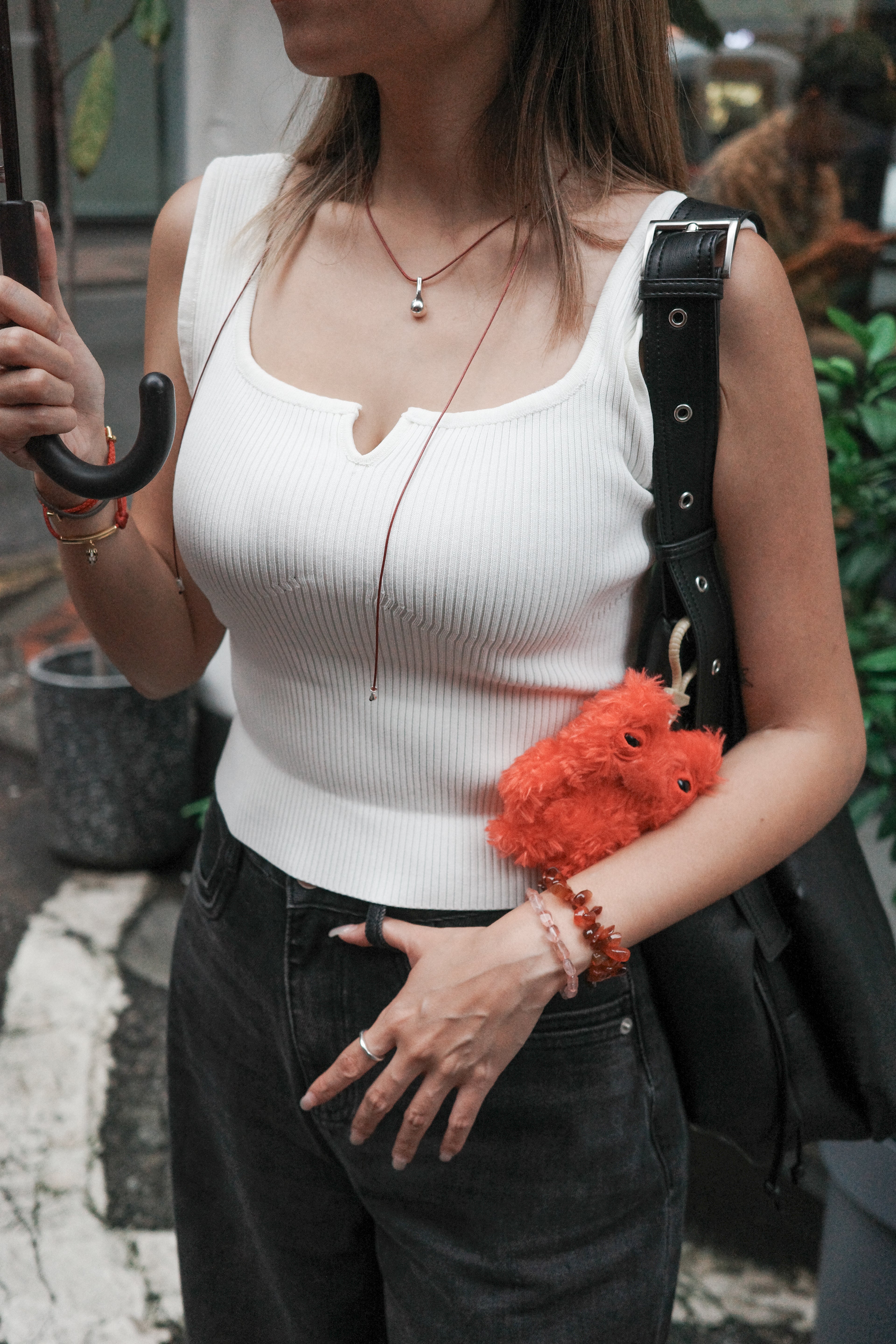 小V直紋背心